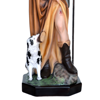 Statua San Rocco 80 cm in Resina