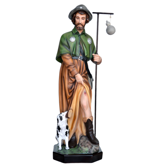 Statua San Rocco 80 cm in Resina