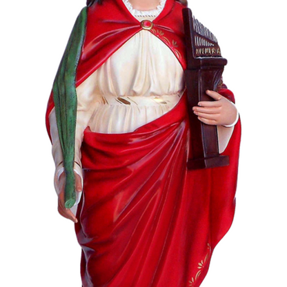 Statua Santa Cecilia 130 cm in Vetroresina