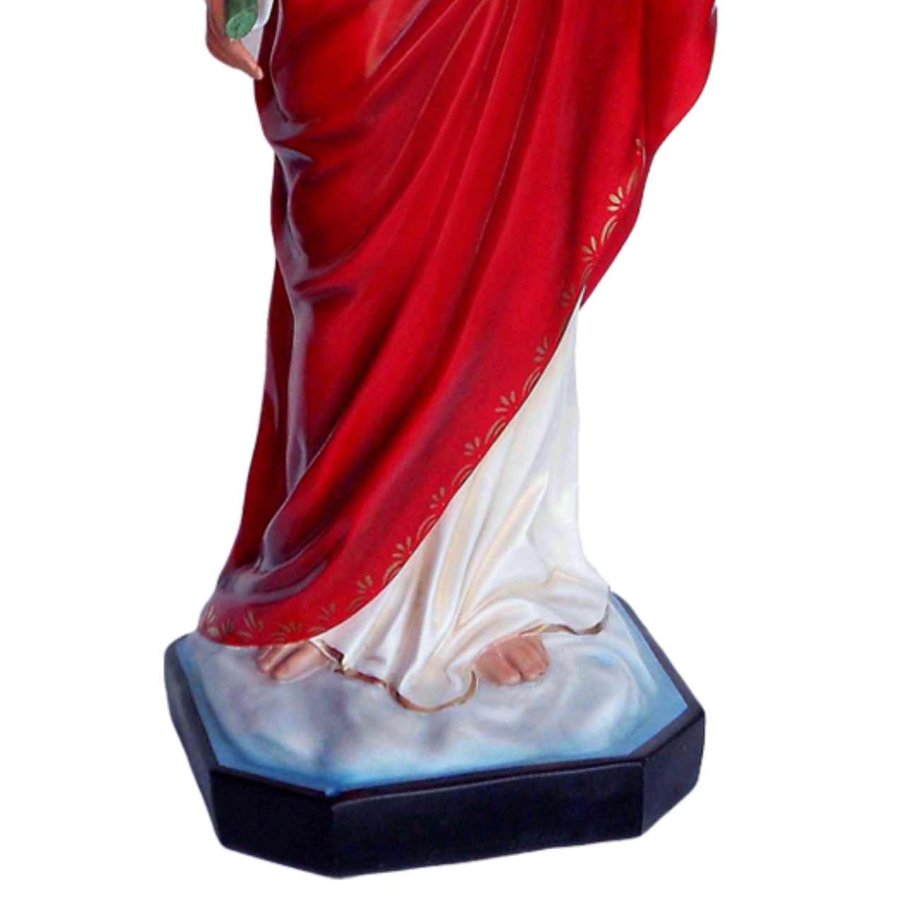 Statua Santa Cecilia 130 cm in Vetroresina