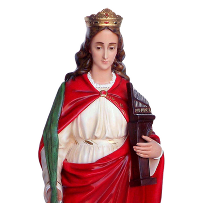 Statua Santa Cecilia 130 cm in Vetroresina
