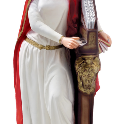 Statua Santa Cecilia 40 cm in Resina