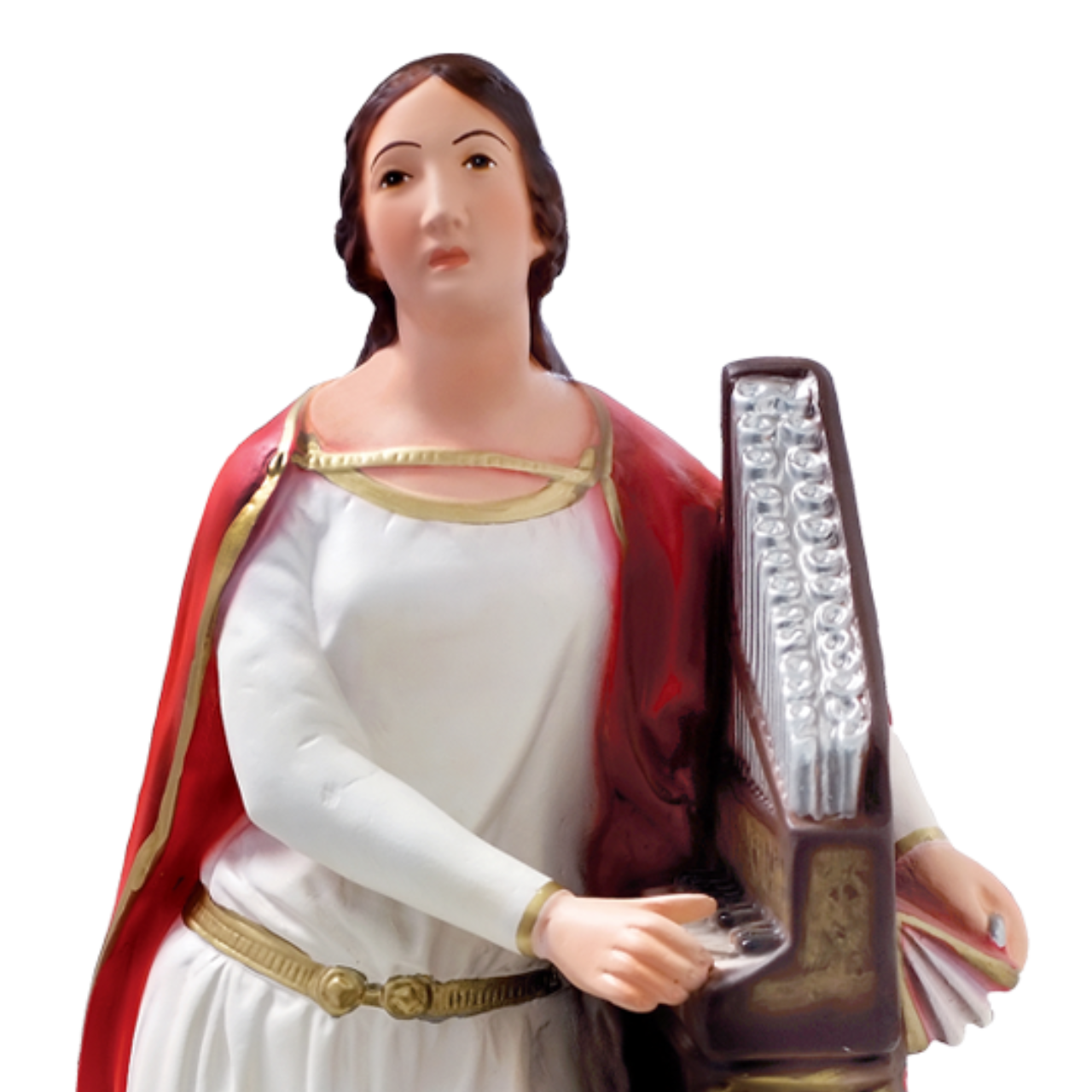 Statua Santa Cecilia 40 cm in Resina