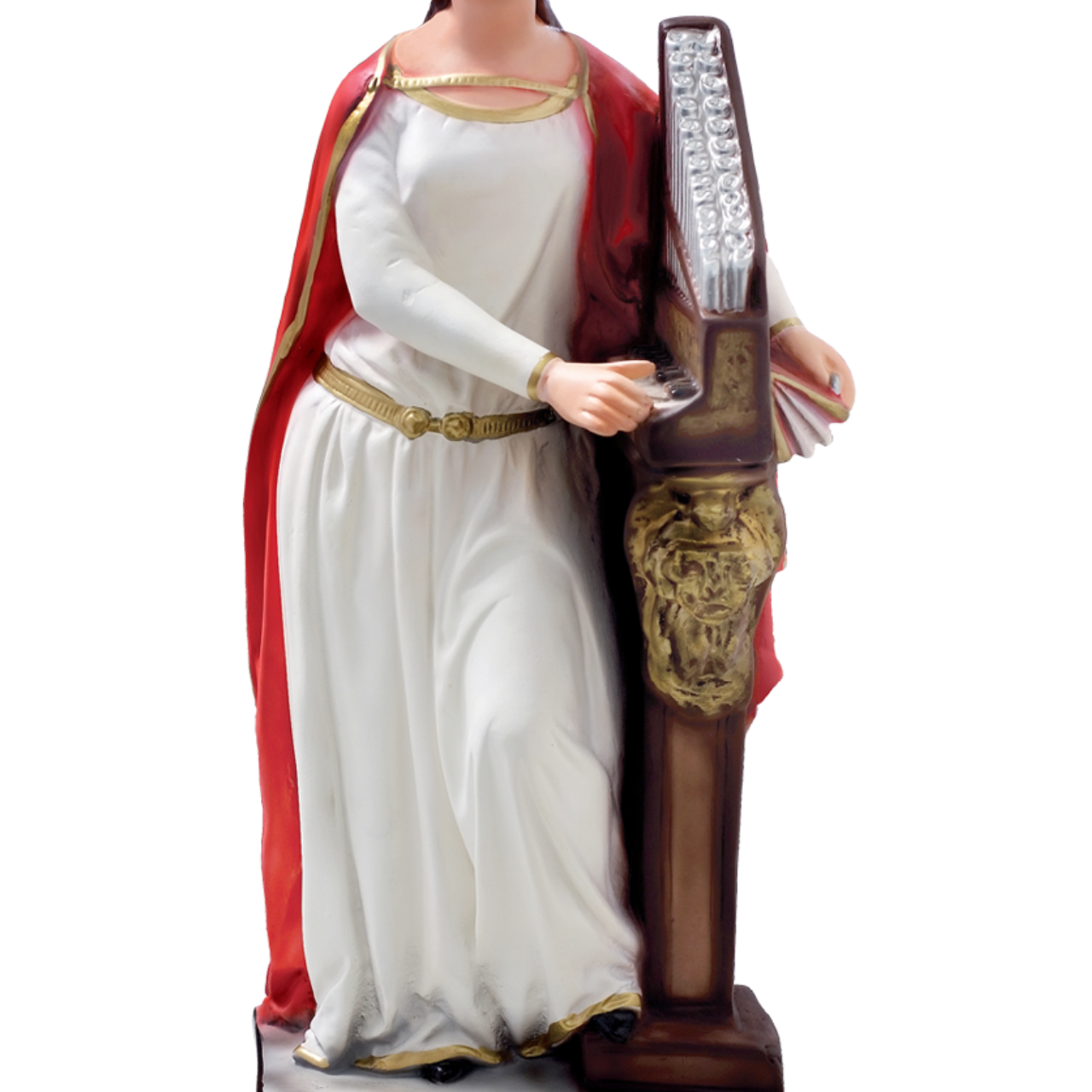 Statua Santa Cecilia 40 cm in Resina