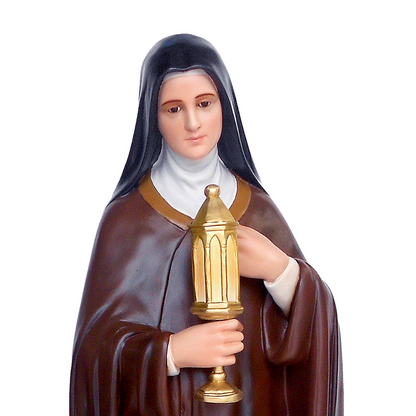 Statua Santa Chiara 100 cm in Vetroresina