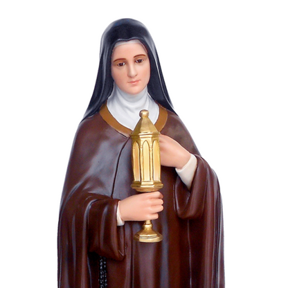 Statua Santa Chiara 100 cm in Vetroresina
