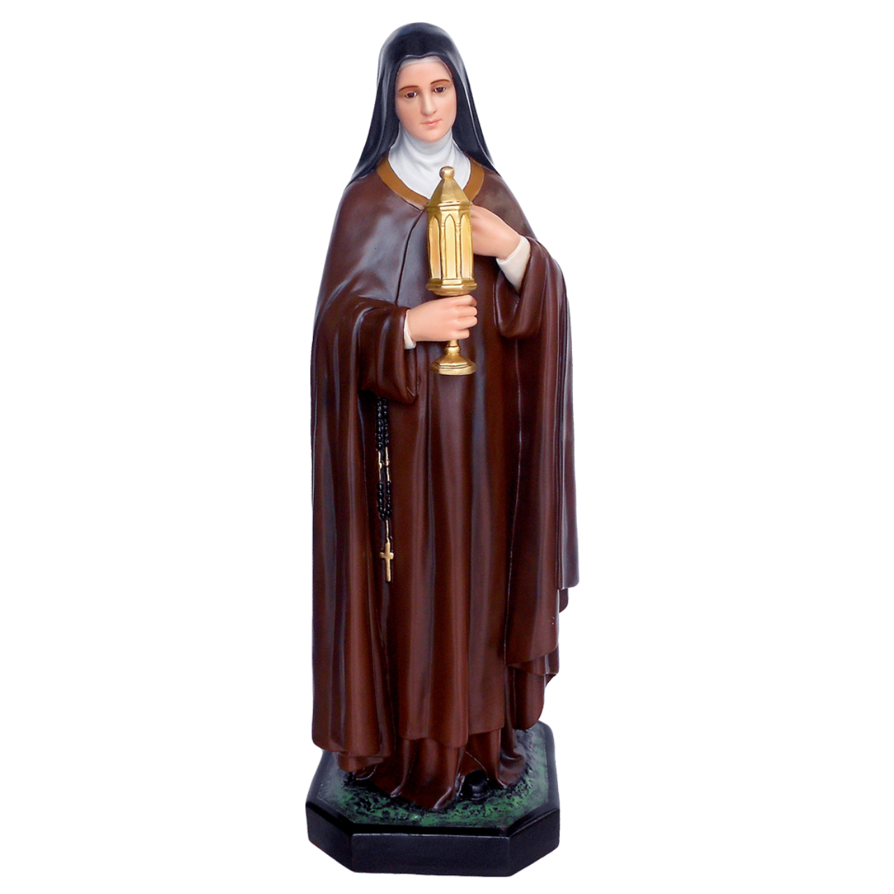 Statua Santa Chiara 100 cm in Vetroresina