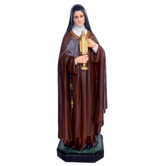 Statua Santa Chiara 100 cm in Vetroresina