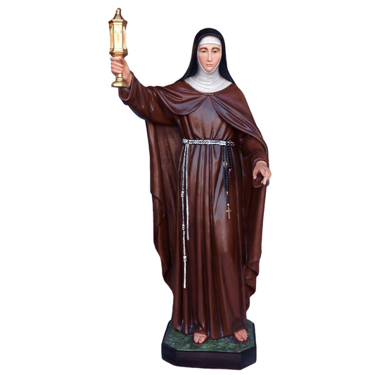 Statua Santa Chiara 165 cm in Vetroresina