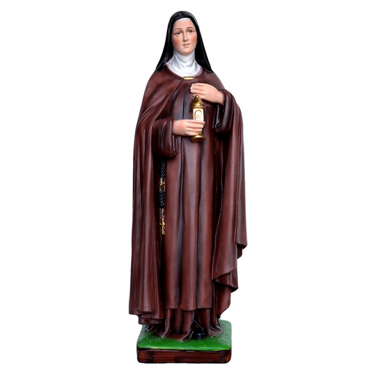 Statua Santa Chiara 40 cm in Resina