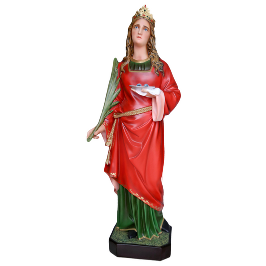 Statua Santa Lucia 107 cm in Resina