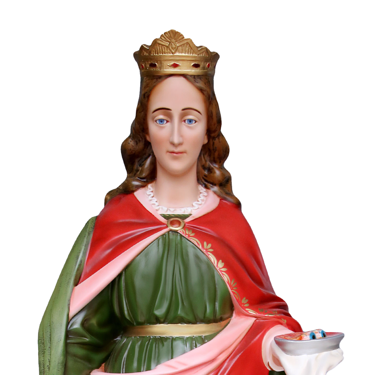 Statua Santa Lucia 130 cm in Vetroresina