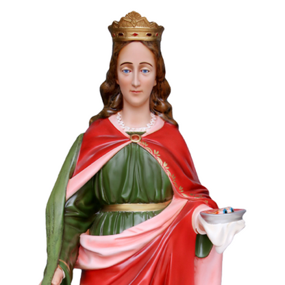 Statua Santa Lucia 130 cm in Vetroresina