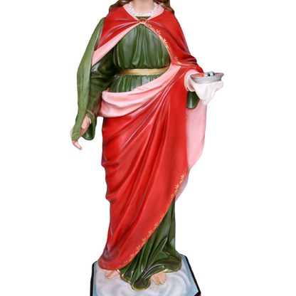 Statua Santa Lucia 130 cm in Vetroresina