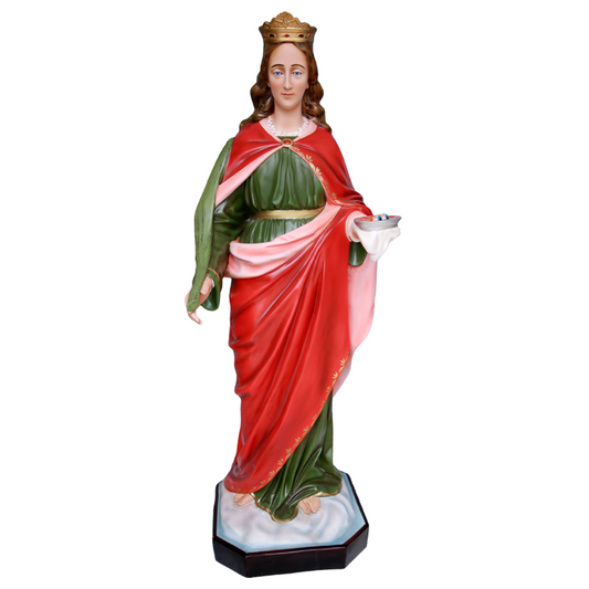 Statua Santa Lucia 130 cm in Vetroresina