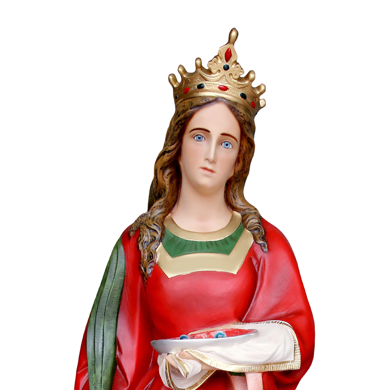 Statua Santa Lucia 155 cm in Vetroresina