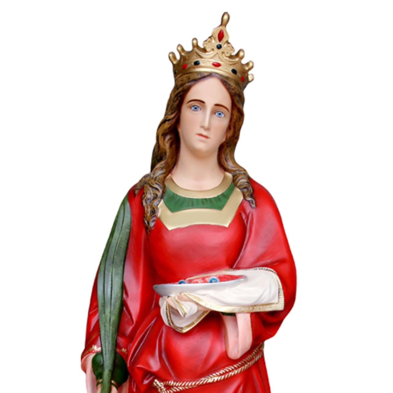 Statua Santa Lucia 155 cm in Vetroresina