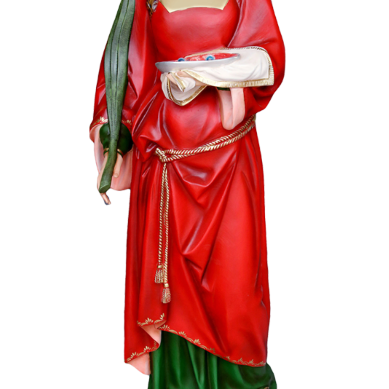 Statua Santa Lucia 155 cm in Vetroresina
