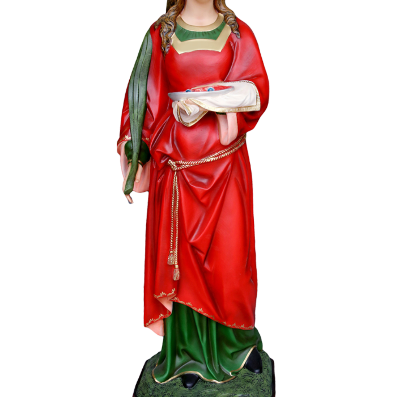 Statua Santa Lucia 155 cm in Vetroresina