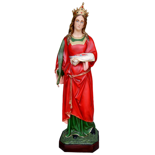 Statua Santa Lucia 155 cm in Vetroresina