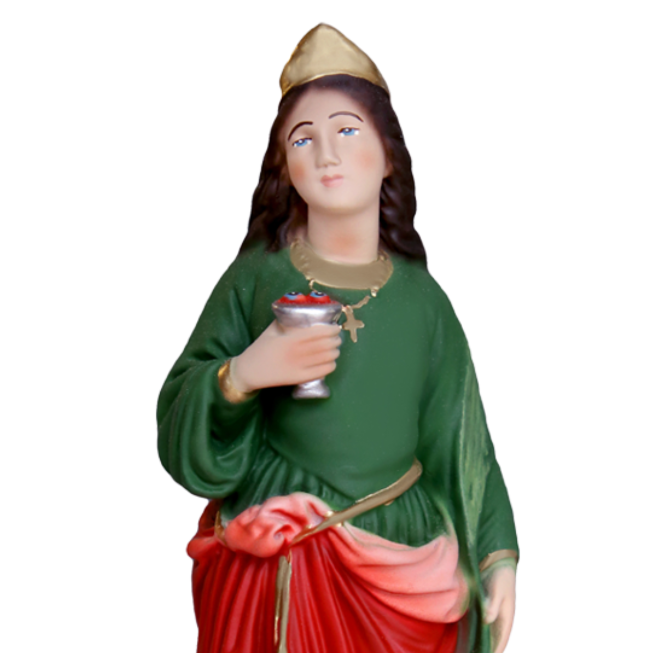 Statua Santa Lucia 30 cm in Resina Piena