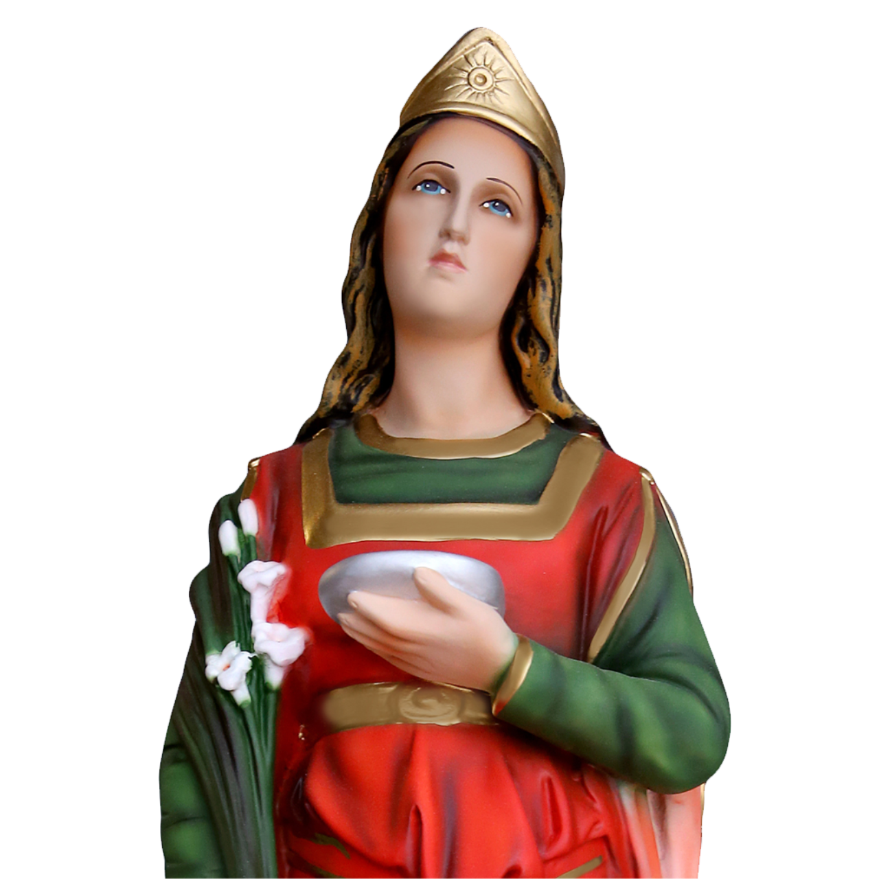 Statua Santa Lucia 65 cm in Resina