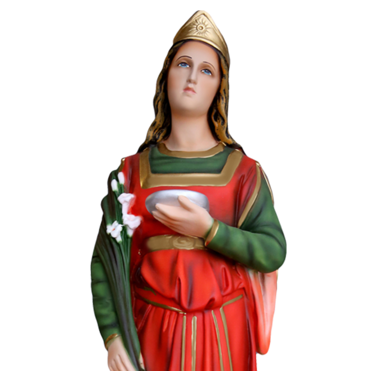 Statua Santa Lucia 65 cm in Resina