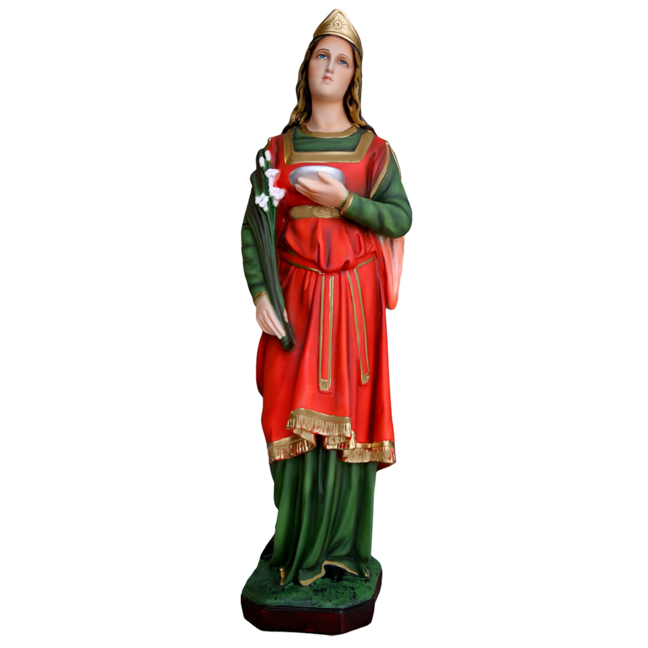 Statua Santa Lucia 65 cm in Resina
