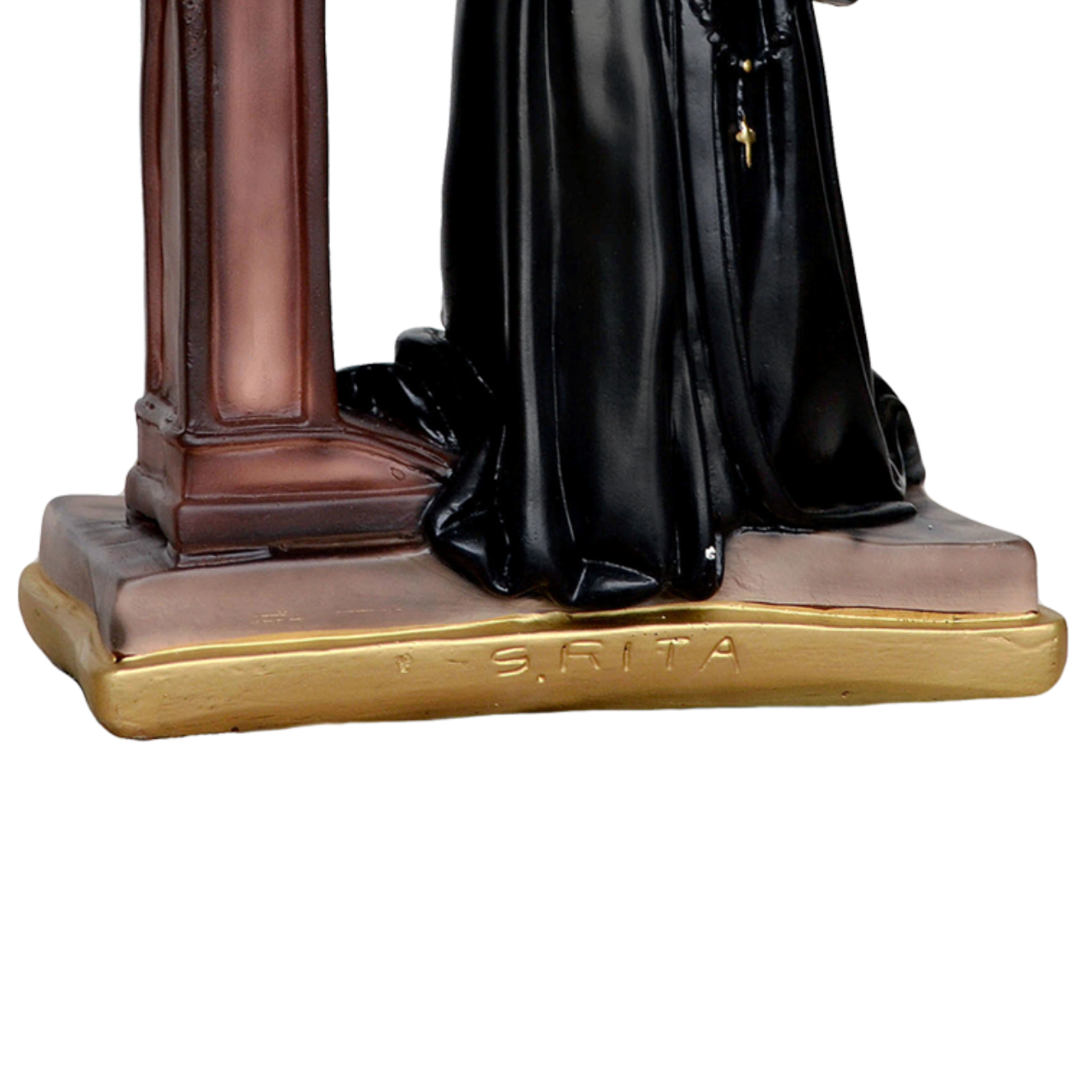 Statua Santa Rita in Ginocchio 40 cm in Resina