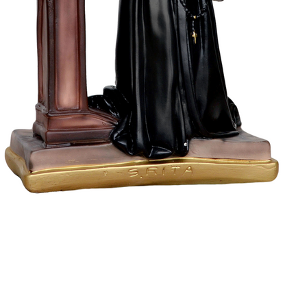 Statua Santa Rita in Ginocchio 40 cm in Resina