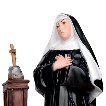 Statua Santa Rita in Ginocchio 40 cm in Resina