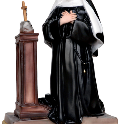 Statua Santa Rita in Ginocchio 40 cm in Resina