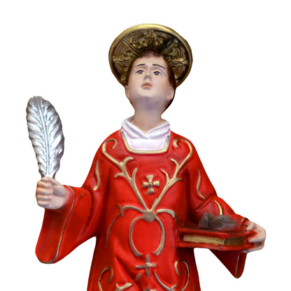 Statua Santo Stefano 30 cm in Resina Piena