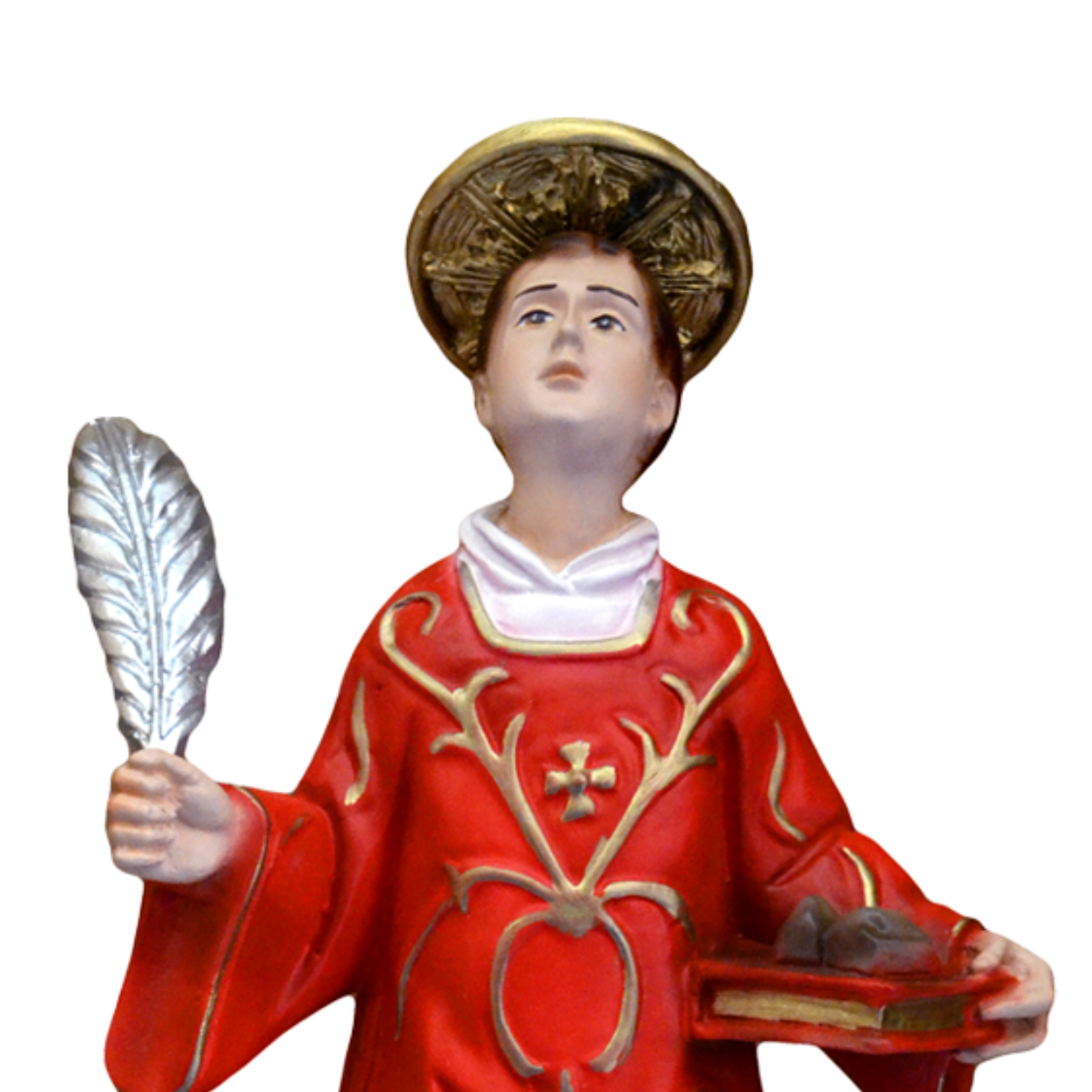 Statua Santo Stefano 30 cm in Resina Piena