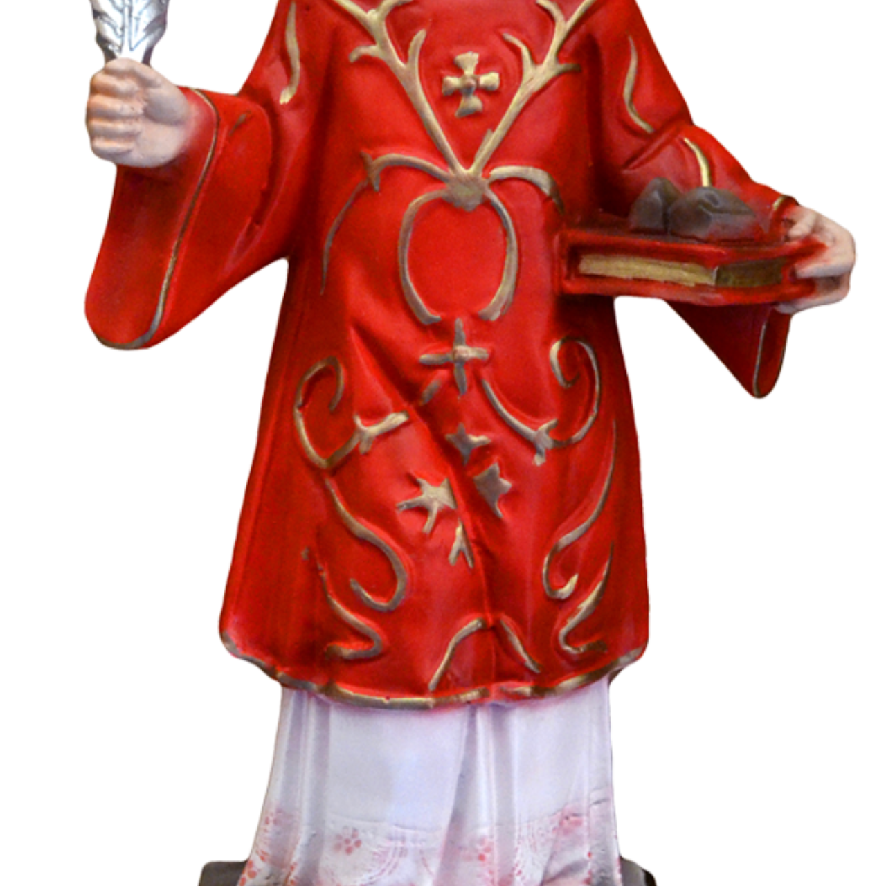 Statua Santo Stefano 30 cm in Resina Piena