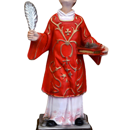 Statua Santo Stefano 30 cm in Resina Piena