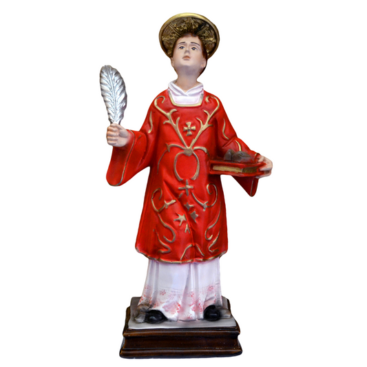 Statua Santo Stefano 30 cm in Resina Piena