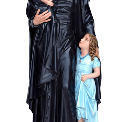 Statua San Vincenzo de Paoli 110 cm in Vetroresina