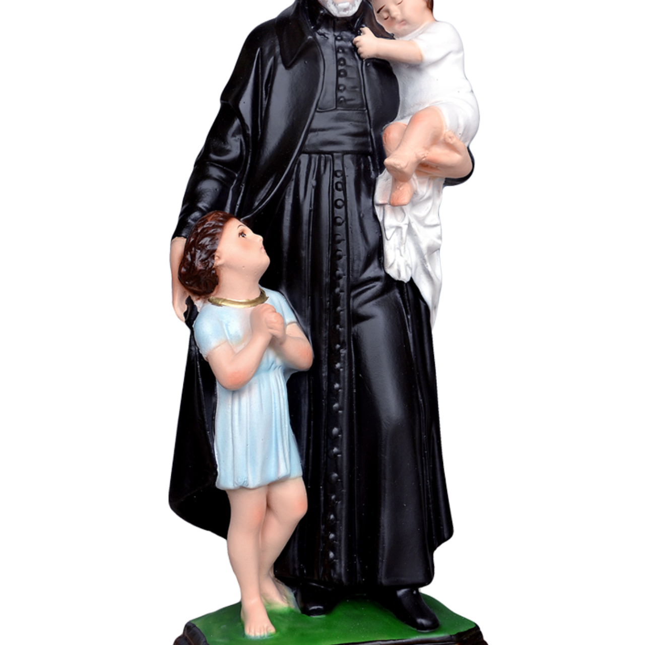 Statua San Vincenzo de Paoli 30 cm in Resina Piena