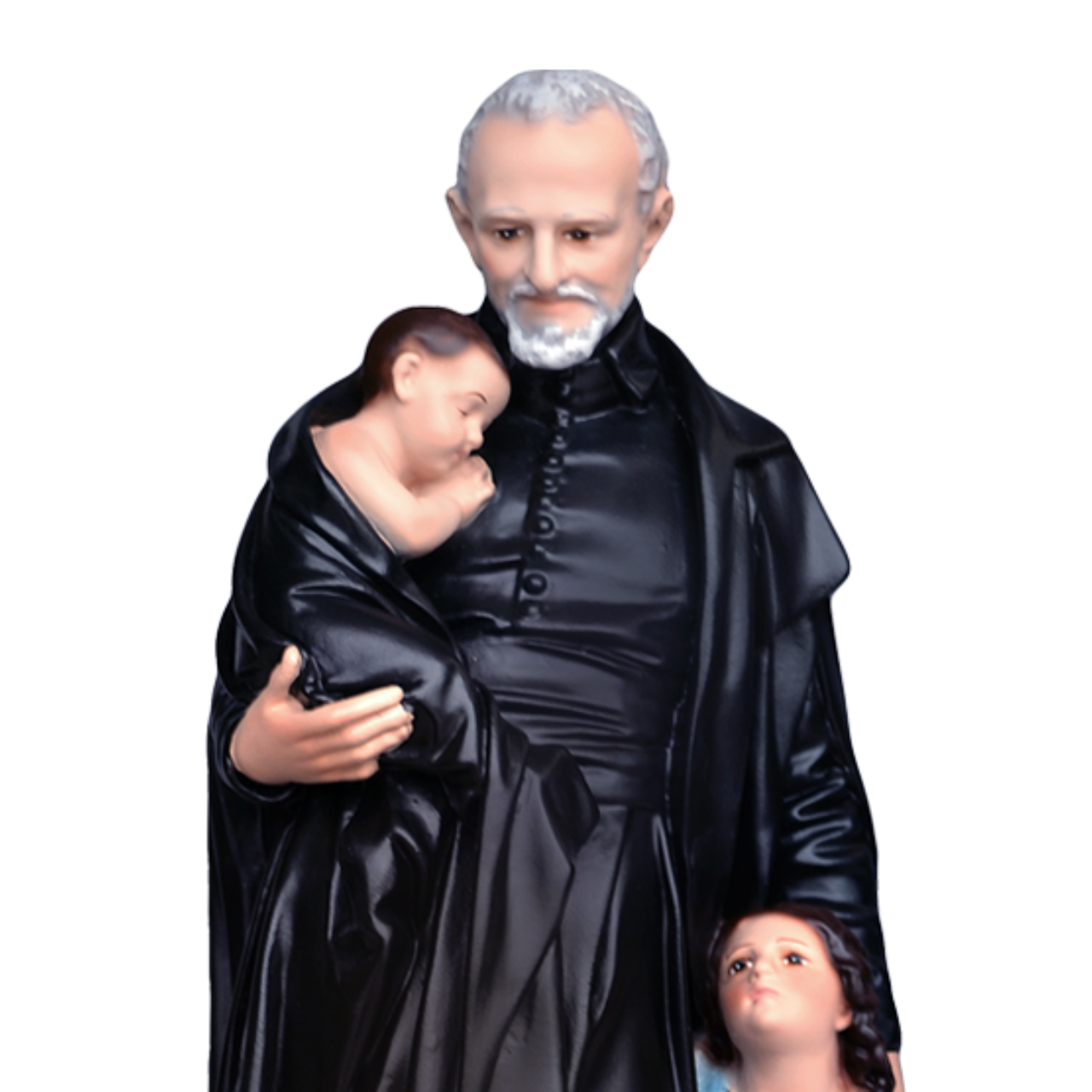 Statua San Vincenzo de Paoli 40 cm in Resina