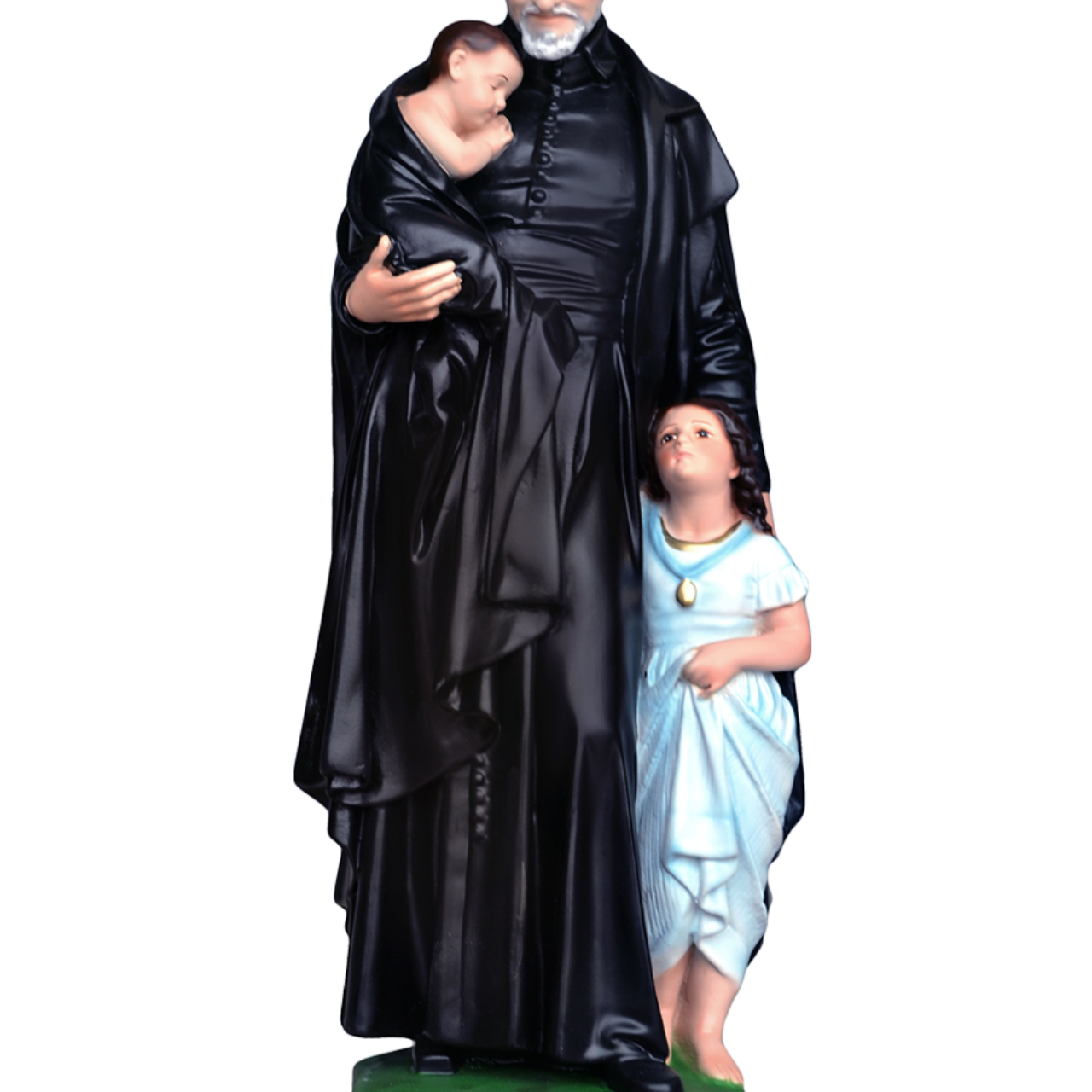 Statua San Vincenzo de Paoli 40 cm in Resina