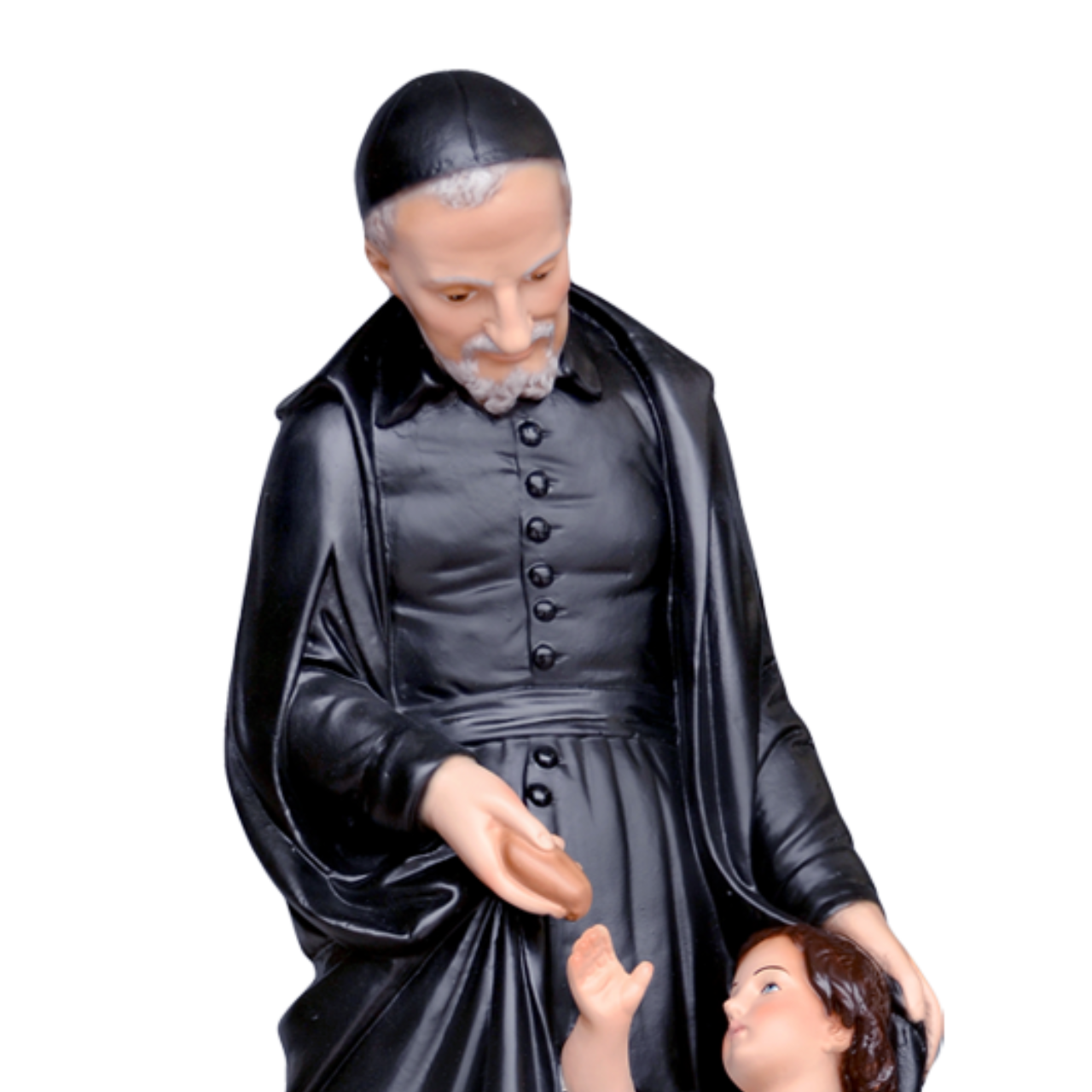 Statua San Vincenzo de Paoli 60 cm in Resina