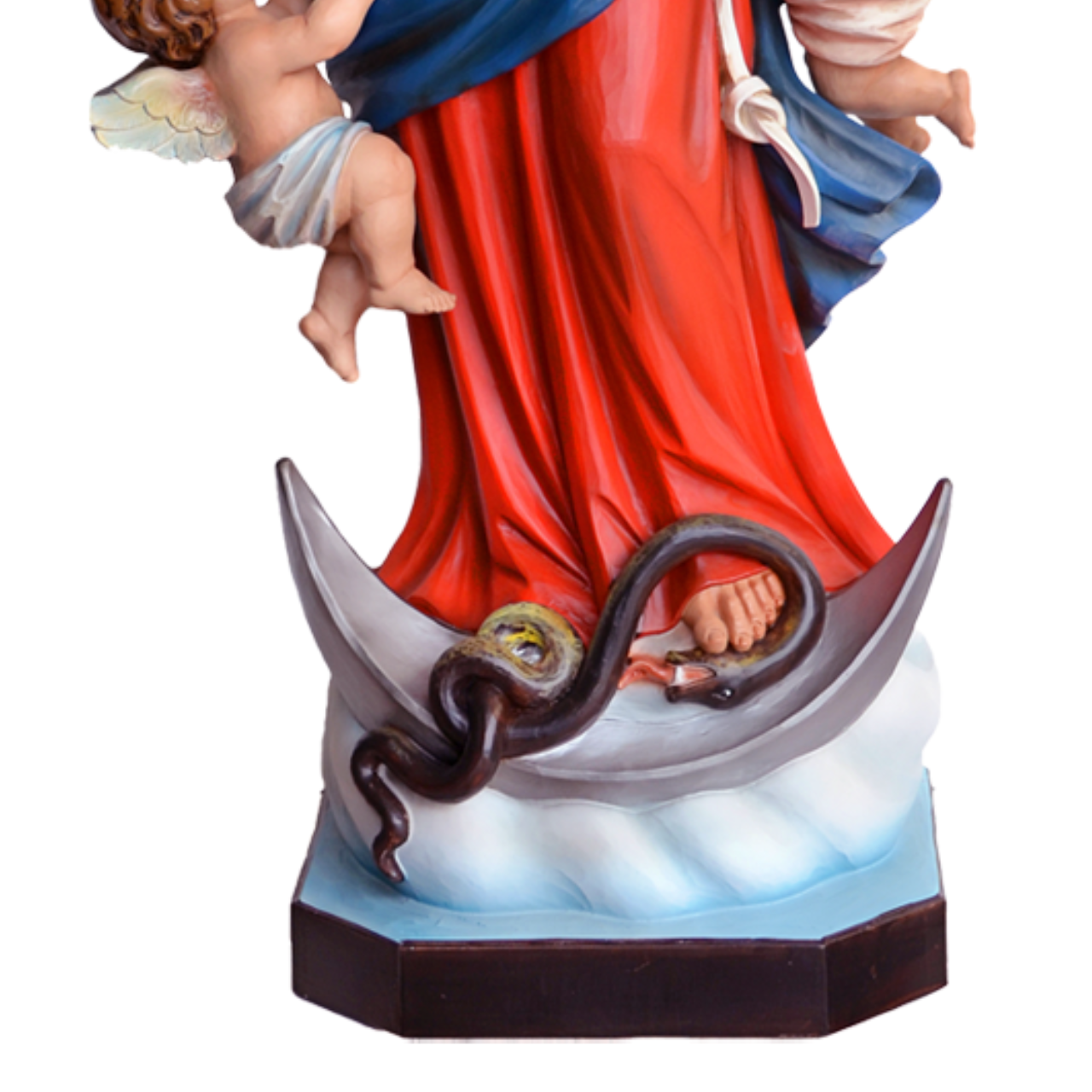 Statua Madonna Maria che Scioglie i Nodi 100 cm in Resina
