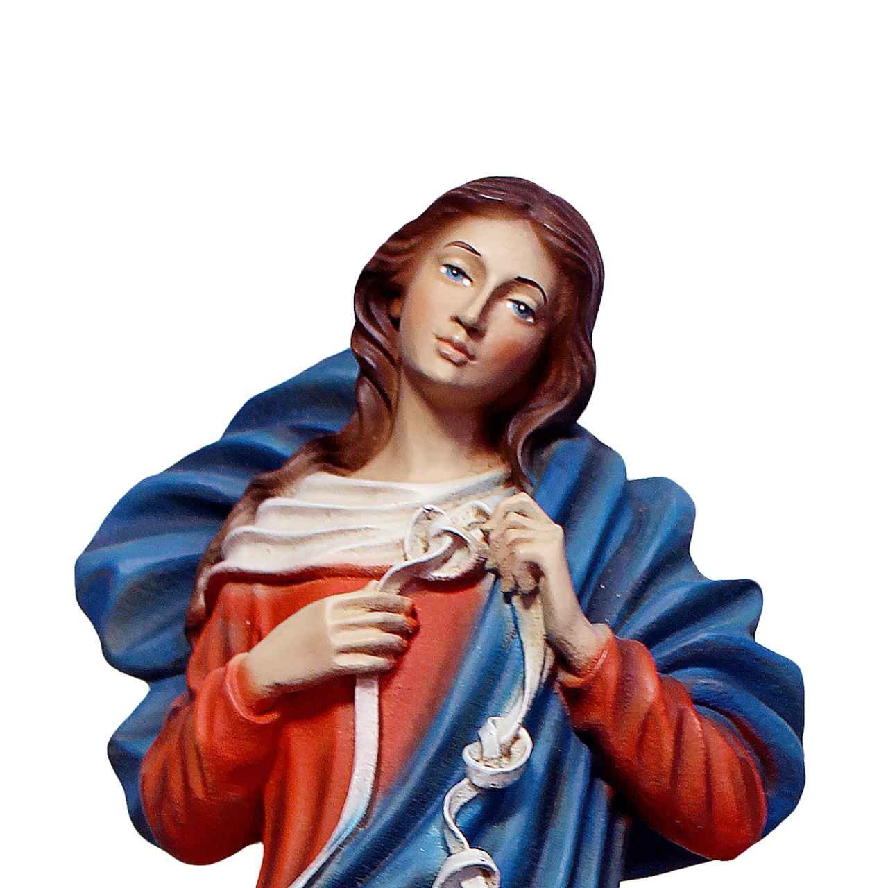 Statua Madonna Maria che Scioglie i Nodi 40 cm in Resina