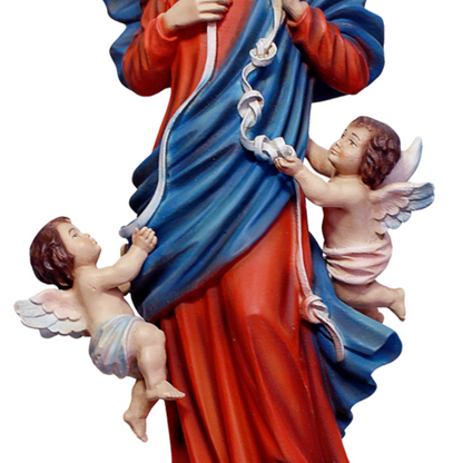 Statua Madonna Maria che Scioglie i Nodi 40 cm in Resina