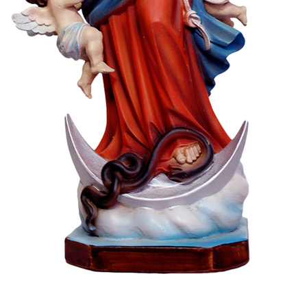 Statua Madonna Maria che Scioglie i Nodi 40 cm in Resina
