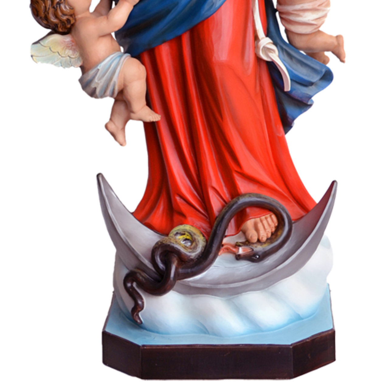 Statua Madonna Maria che Scioglie i Nodi 60 cm in Resina