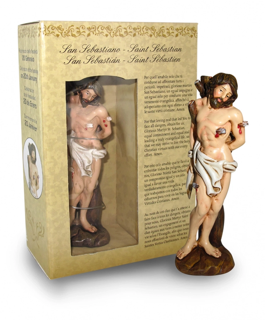 Statuetta in Confezione Regalo San Sebastiano 12 Centimetri