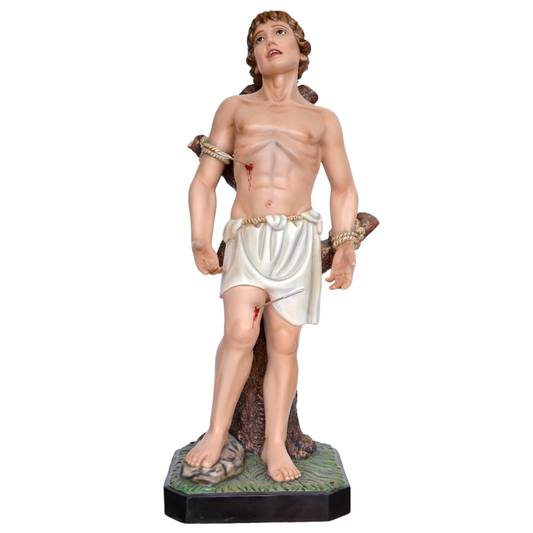 Statua San Sebastiano 125 cm in Vetroresina
