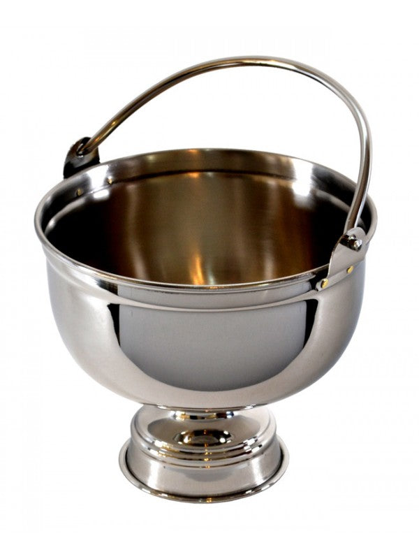 Secchiello per Acqua Santa in Ottone Altezza 14 Centimetri